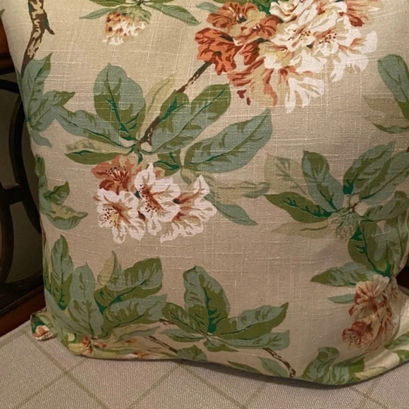 Custom Made Floral Accent Pillow Cover - Picture 6 of 8